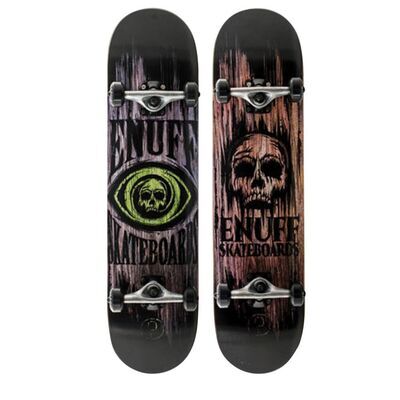 Stateside Enuff Skull Skateboard Canadian Maple Board ,ABEC 7 Bearings, 5" Trucks 31.5x7.75"