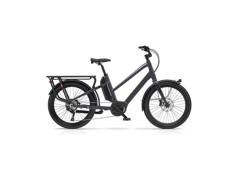 Benno Bikes Boost E Performance Step-Thru 1x10sp Cargo Bike 250W 65Nm Performance Motor, 500Wh Battery, Step-Thru frame Anthracite Grey click to zoom image