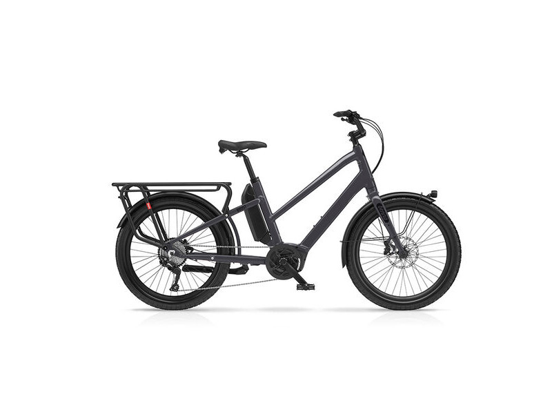 Benno Bikes Boost E Performance Step-Thru 1x10sp Cargo Bike 250W 65Nm Performance Motor, 500Wh Battery, Step-Thru frame Anthracite Grey click to zoom image