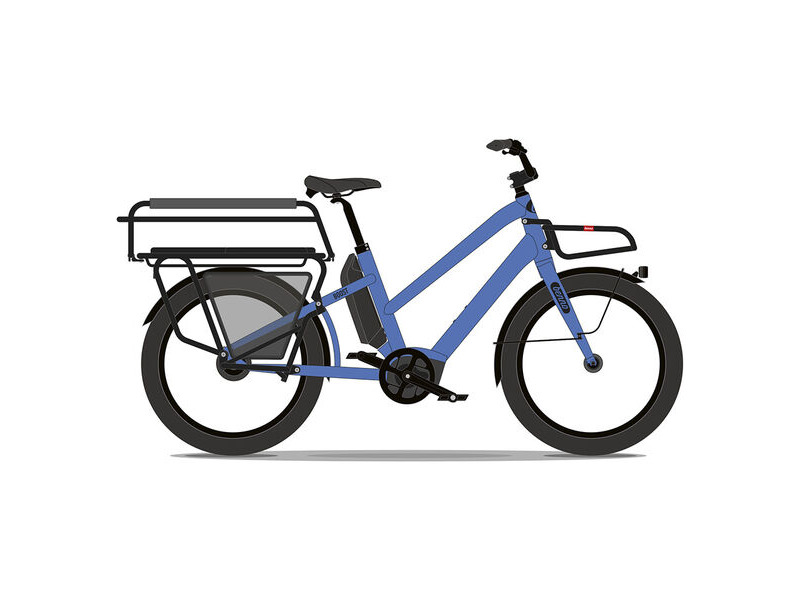 Benno Bikes Boost E Performance Fully Loaded Step-Thru 1x10sp Cargo Bike 250W 65Nm Performance Motor, 500Wh Battery, Step-Thru frame, Fully Loaded Machine Blue click to zoom image