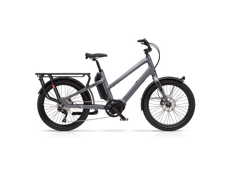 Benno Bikes Boost E CX Easy-On 1x10sp Cargo Bike CX 250W 85Nm Motor, 500Wh Battery, Step-Thru frame Anthracite Grey click to zoom image