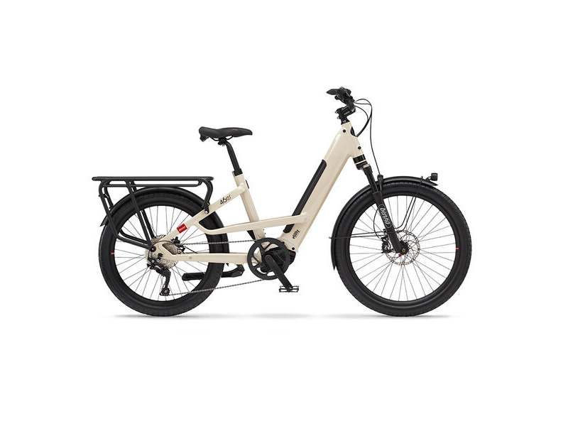 Benno Bikes 46er CX Performance 1x10sp Bike, 250W 85Nm CX Motor, 500Wh Integrated battery, Susp fork, Step-Thru frame Bone Grey click to zoom image