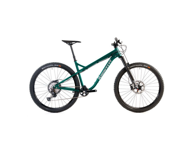 Identiti 2022 AKA 27.5 XT XT 1x12sp, MRP Ribbon Air Fork, Halo Vapour 35 wheels Dark Green click to zoom image