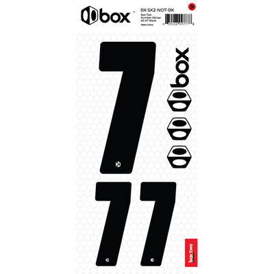 BOX BMX TWO Number Sticker Number for numberplate No7 Black  click to zoom image