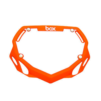 BOX BMX TWO Numberplate 6.5x9" Small Orange  click to zoom image